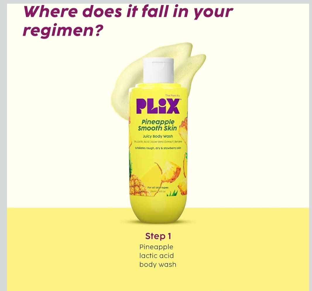PLIX Pineapple Smooth Skin Juicy Body Wash236 ml (PACK OF 1)